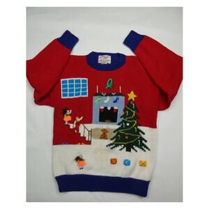 Festive Red Christmas Sweater